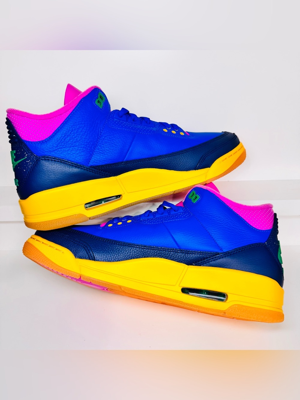 Jordan 3 Retro Brazil IV4871-400 Size 10.5 DS Hangtag + Extra Laces No Box🇧🇷 - Picture 9 of 16